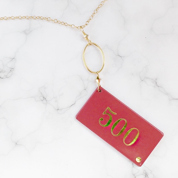 🎲 💰 Vintage Pokerchip Necklace by Pokerchip Girl - Picture 2 of 4